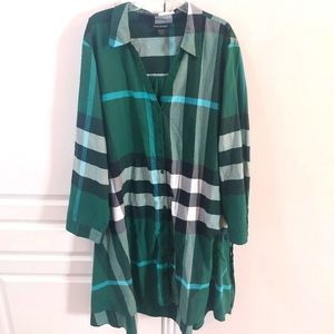 SOLD Ashley Stewart Plaid Longsleeve Maxi Dress Size 30